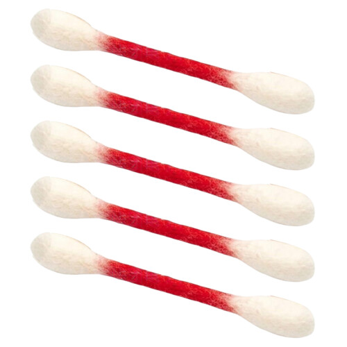 Kätzchen-Spielzeug, 6 Stück, Wattestäbchen,-Rot 5St