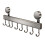 Easy Installation Space Aluminum Utensil Holder-Hook 40cm8 hook 1
