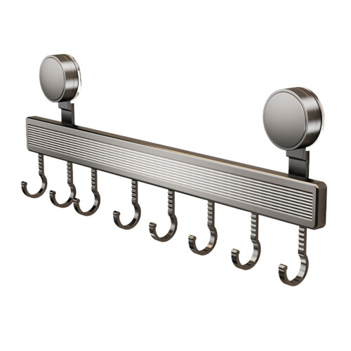 Easy Installation Space Aluminum Utensil Holder-Hook 40cm8 hook