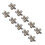 Porte-encens en alliage en forme de fleur,-argent 1