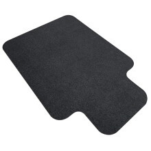 Office Chair Mat for Hard Floors with Lip, Non Slip Floor Protector for Hardwood, Low Pile Black Rug