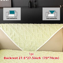 (Green, Backrest 27.5*27.5in (70*70cm)) 1pc Pure Color Plush Sofa Cushion, Easy And Modern, Pet-Friendly, Warm And Comfortable
