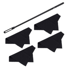 Flute Cleaning Kit with Rod, Swabs and Polishing Cloth for Gentle Instrument Care and Quick Moisture Removal