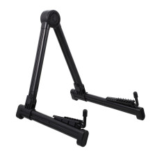 Adjustable Foldable Guitar Stand for Acoustic Guitar Ukulele and Violin, Stable Lightweight Black Design