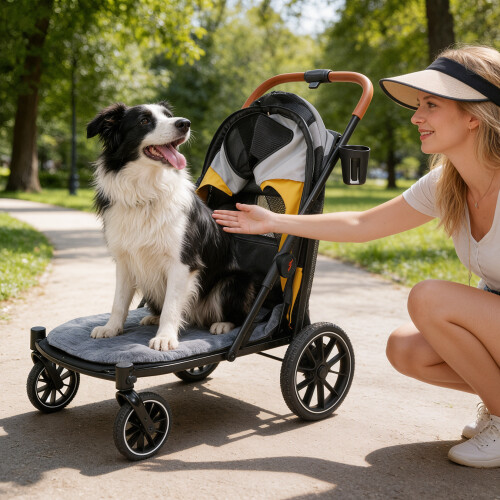 Bingopaw Portable Foldable Dog Jogger Wagon Stroller 1