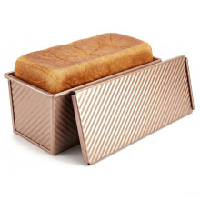 Pullman Loaf Pan with Lid, 13x4 Inch,Nonstick Sandwich Bread Loaf Pan for Homemade Sourdough Bread