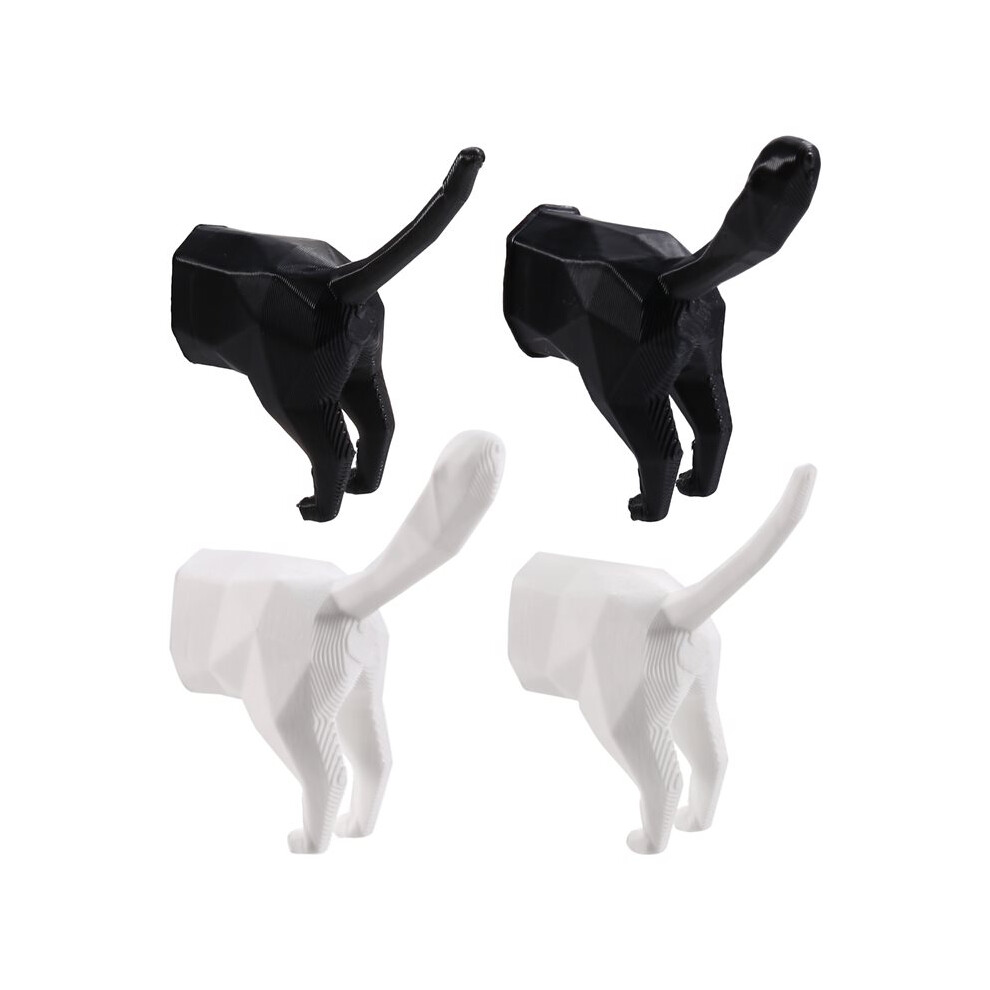 Cat Butt Magnets For Refrigerator, 4 Pack Funny Cat Rear Fridge Magnets For Notes, Photos, Keys 4713377892517