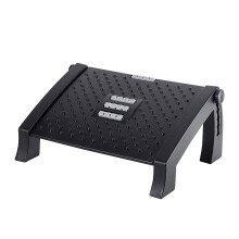 Adjustable Silicone Foot Rest for Office, Non Slip Ergonomic Foot Pad, Comfortable Support Black