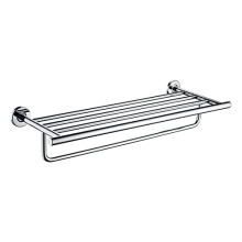 Stainless Steel Towel Rack 60cm DoubleBar Wall Mounted Towel Bar for Bathroom Brushed Nickel Finish