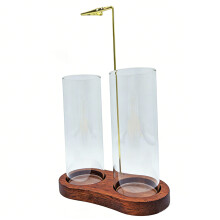 Verre à cadre en bois de base excellent pour la décoration-brun