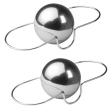 2er-Pack Espresso-Kühlkugeln, Edelstahl-Eiskaffee-Verstärker, Perfekt für Espresso und Eiskaffee
