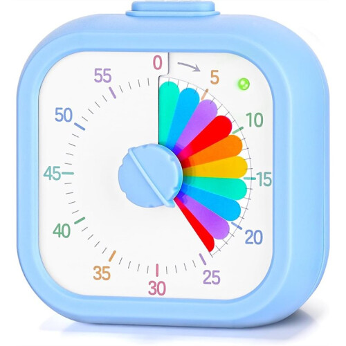 Visual Timer for Kids,60 Minute Timer Digital Pomodoro Timer Countdown with Silent Pause Function for Kitchen Study