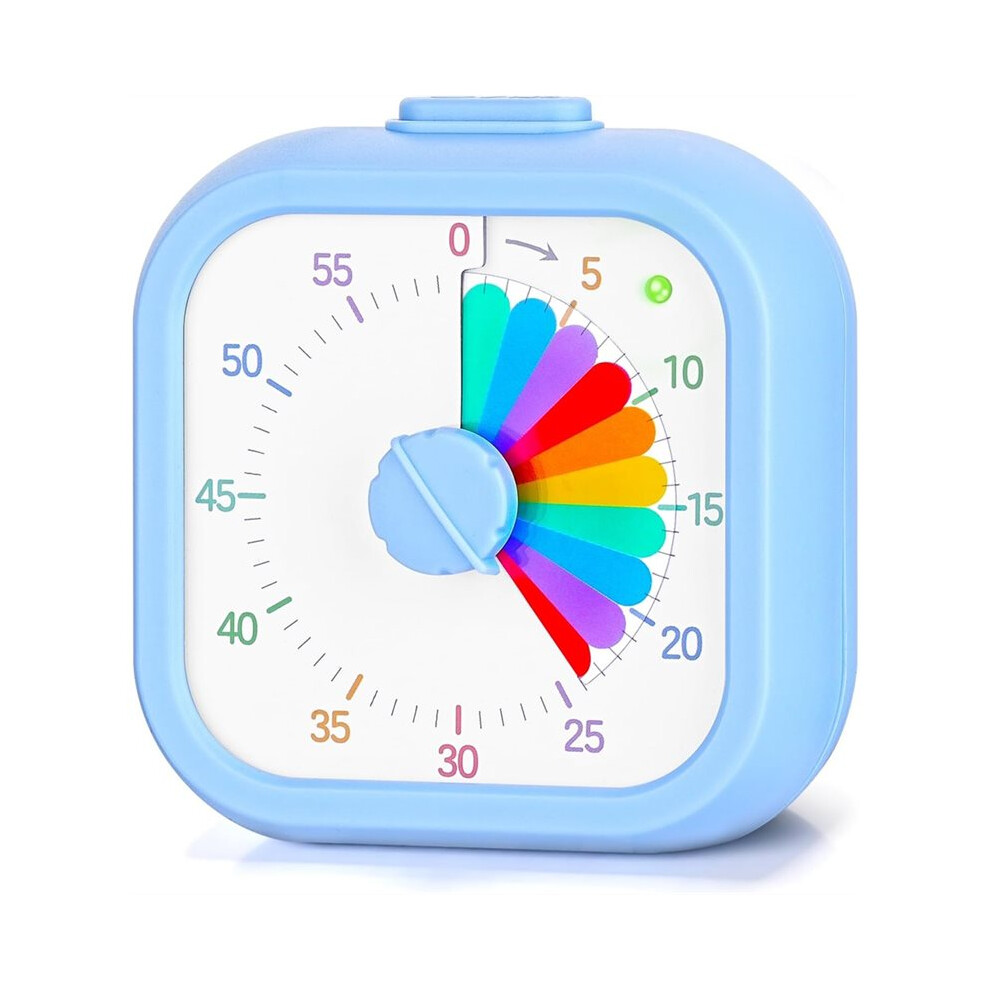 Brecantia Visual Timer For Kids,60 Minute Timer Digital Pomodoro Timer Countdown With Silent Pause Function For Kitchen Study