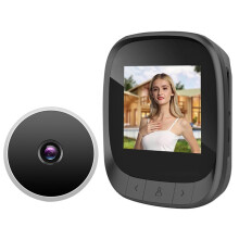 Visual Door Viewer Digital Video Peephole Security Eye Monitoring Camera with 2.4" Screen Built-in Lithium Battery