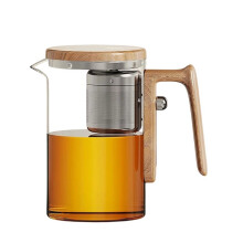 650 Ml (21,98 Oz) Enchanti-Tekanna i Glas med Magnetisk Teinfusionsanordning i Rostfritt Stål, Magisk Tekanna för Separering Av Te och Vatten