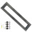 Stainless Steel Sliding Barn Door Pull Handle Dark Grey 48in Heavy Duty Rectangular Design with Mounting Kit 1