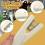 2 Pack Rose Thorn Stripper Tool White, Quick Thorn and Leaf Removal, Protects Hands and Stems 3