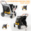 Bingopaw Portable Foldable Dog Jogger Wagon Stroller 10