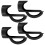 Set Of 4 Strong Plastic Carbonated Beer Holders With-Black 1