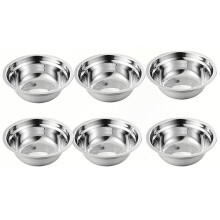 Stainless Steel Cat Bowls, 6PCS Set, Whisker Friendly, Dishwasher Safe, Wide Shallow Food Dishes for Optimal Pet Health