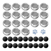 18 Pack Dog Scent Work Tins Training Kit Nose Work Magnetic Dots Scent Work Containers for Dogs Training Metal Box