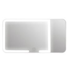 Car Sun Visor Vanity Mirror,Rechargeable Led 3 Light Modes,Dimmable Touch Screen,Side with 5 Magnification Mirror Image