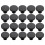 20 Pack Black Cabinet Knobs, Round Drawer Knobs for Kitchen Cabinets, Dressers & Closet Doors 1
