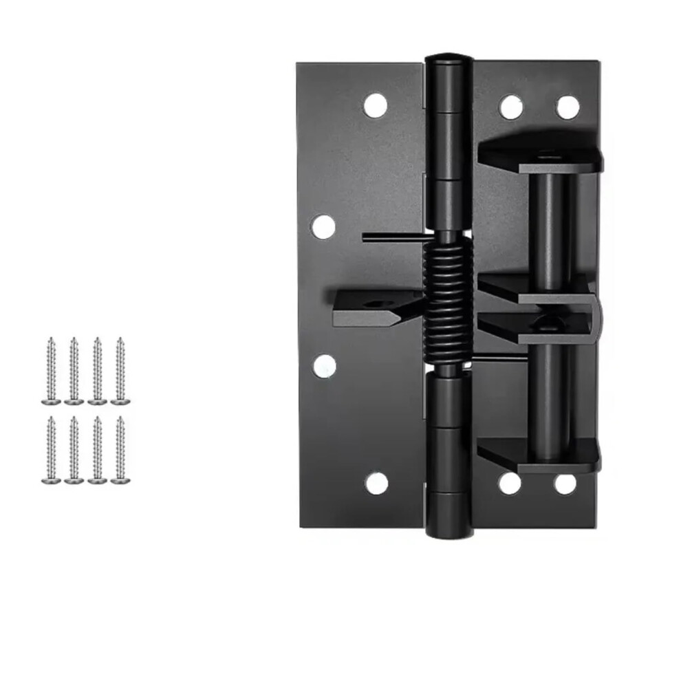 4 Pack 90 Degree Self Closing Door Hinge Black, Automatic Closing Design With Noise Reduction And 90 Lock 9330225678380