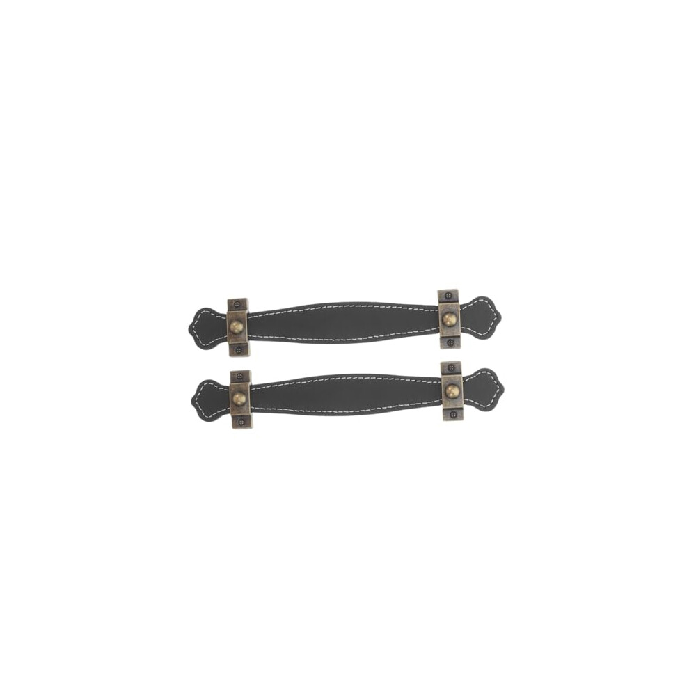 Pu Leather Cabinet Handles Zinc Alloy Drawer Pulls With Screws, Retro Wardrobe Door Handles For Dressers 9310869642213