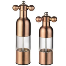 Salz- und Pfeffermühle, Manueller Edelstahl-Wasserhahn-Salzstreuer, Küchenutensil im Westlichen Stil mit Griff C