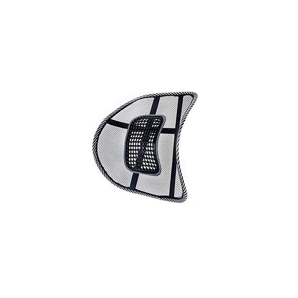 Ergonomic Mesh Lumbar Support Cushion For Car And Office Chair, Breathable Back Comfort, Black 9045646691602