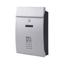 Wall Mounted Locking Mailbox for Home, Weatherproof Large Capacity Modern Vertical Mailbox for Front Porch