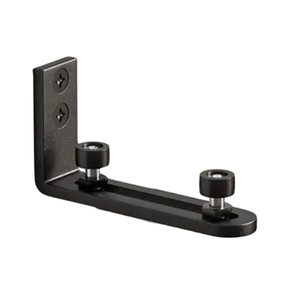 Brecantia Wall-Mounted Barn Door Floor Guide With Double Wheel Carbon Steel Bottom Guide