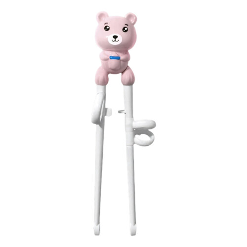 Ergonomic Children Learning Chopsticks Set With Protective-Pink