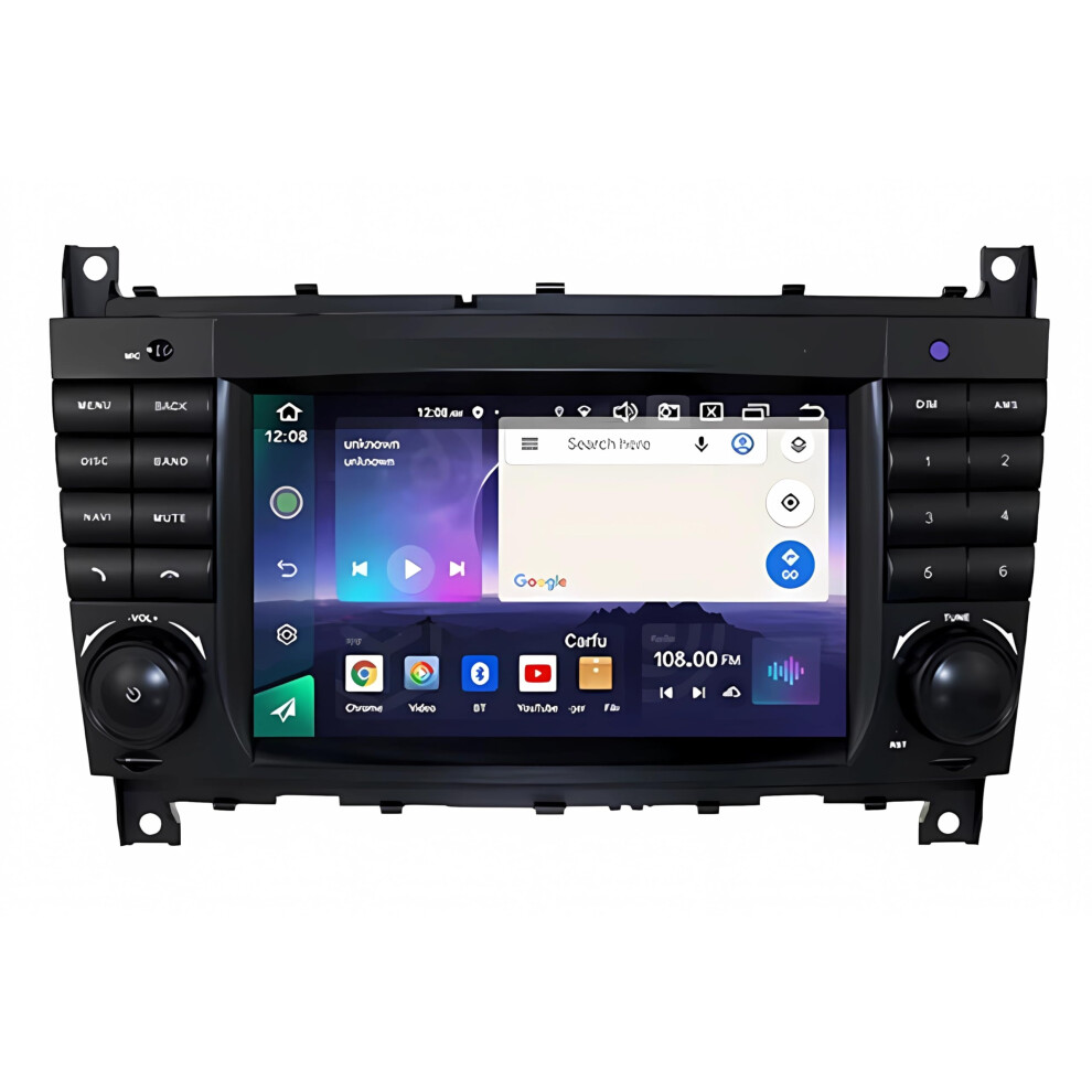 Android 13 Car Stereo With Gps Bluetooth Wifi Navigation Carplay For Mercedes Benz W203 W209 W219 Aclass Cclass Clk200 9310869643739
