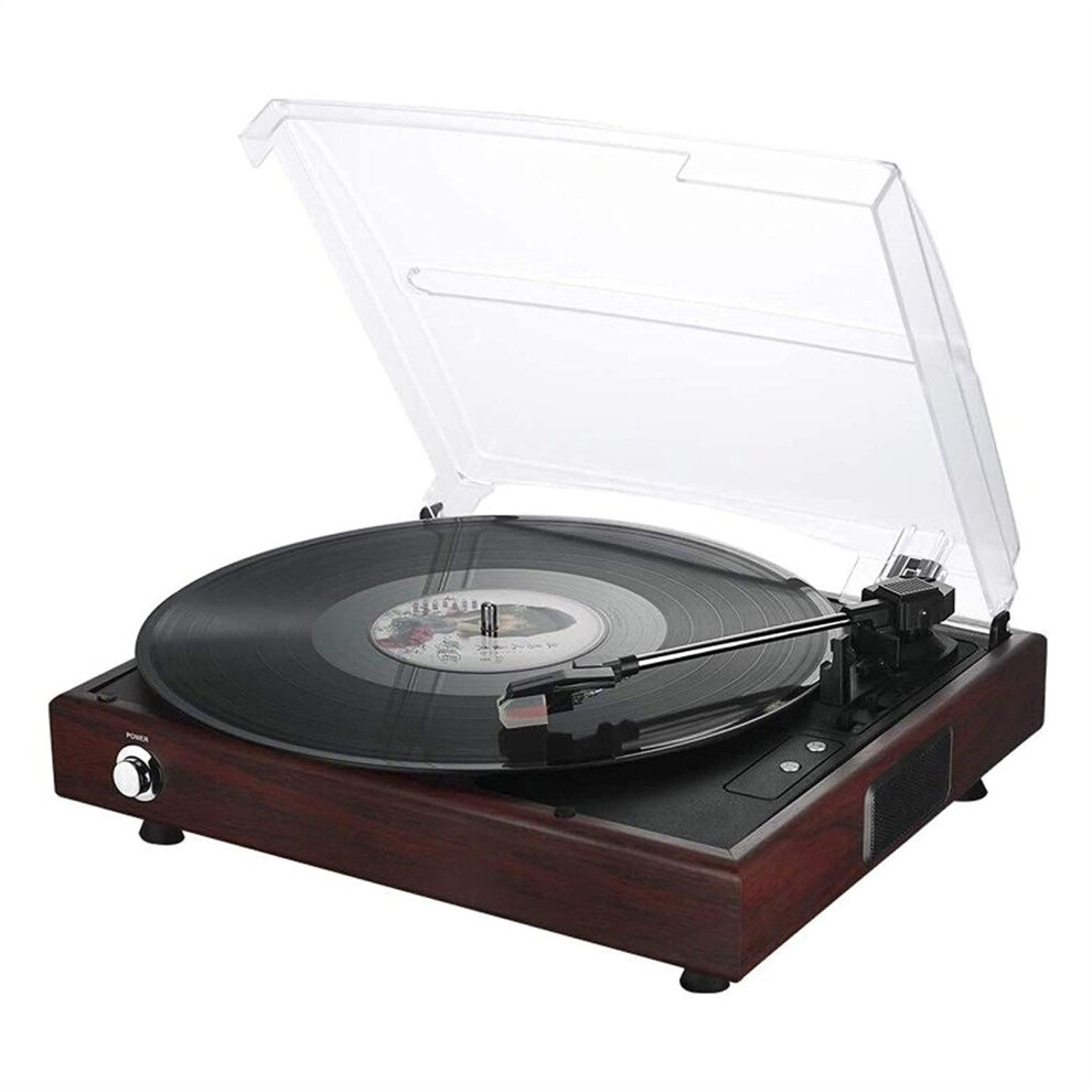 3Speed Bluetooth Record Player With Builtin Stereo Speakers, Beltdrive Portable Vinyl Turntable 9310869643821