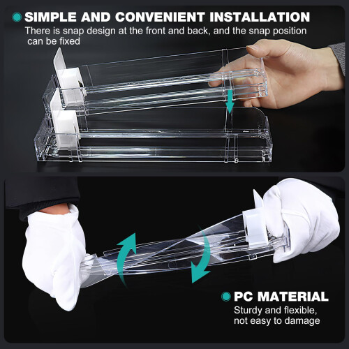 Acrylic Cigarette Display Rack with Automatic Pusher System, Transparent Countertop Organizer for Stores 1
