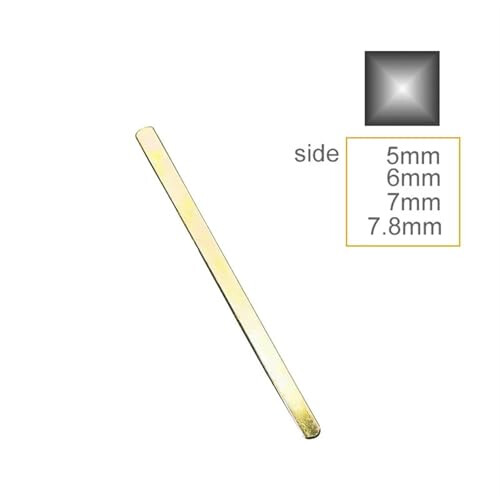 Door Lock Square Rod 6x6mm 150mm Solid Steel Shaft Durable Construction Precise Fit 2Pcs 2