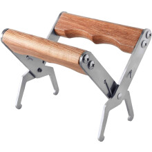 Stainless Steel Beekeeping Frame Gripper with Wooden Handle, Secure Grip Hive Lifting Tool 2PCS