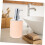 Beige Bathroom Accessory Set Plastic Toiletry Set Easy Clean Surface Modern Minimal Style 2