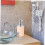 Beige Bathroom Accessory Set Plastic Toiletry Set Easy Clean Surface Modern Minimal Style 4