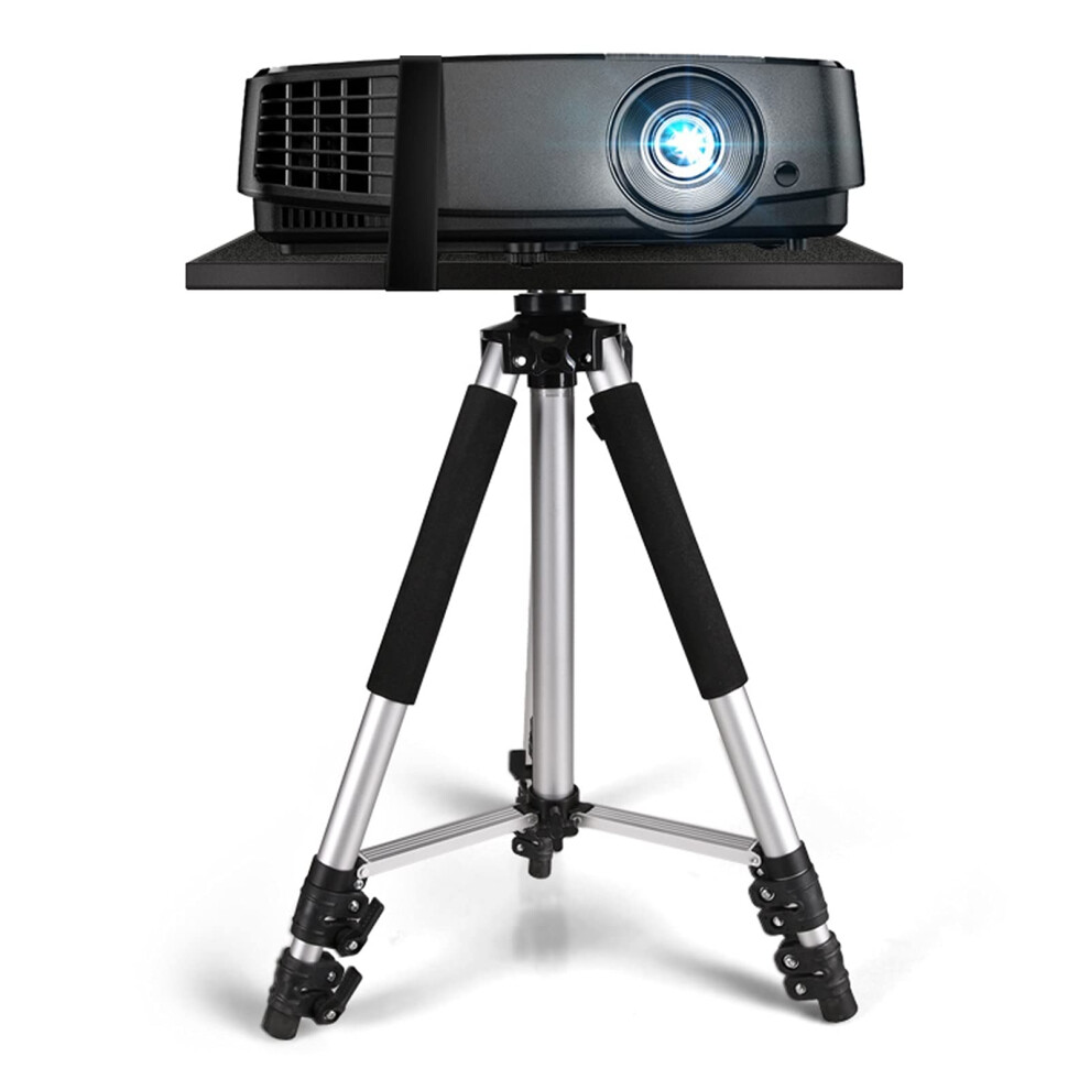 Adjustable Aluminum Projector Stand With Tray, Foldable Tripod Mount For Home Theater And Office 9045646692098