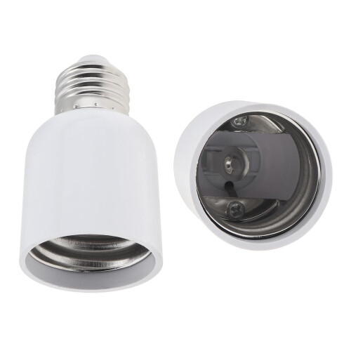 E26 to E39 Light Socket Adapter 2 Pack, Quick Socket Conversion,  Heat Resistant Durable Build