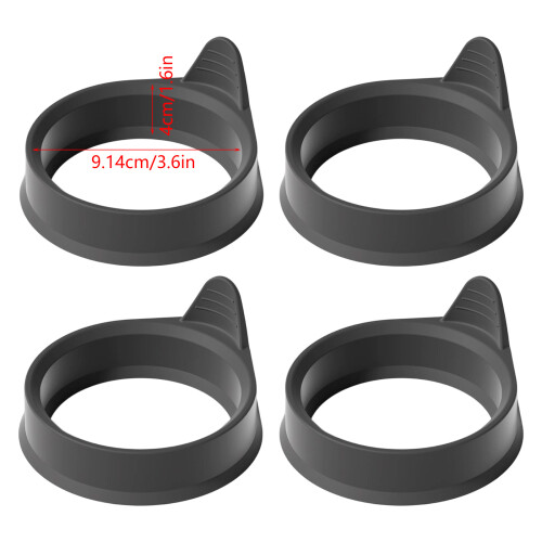 4-teilige runde Silikon-Eierformen, ideal zum-Orange Farbe 1