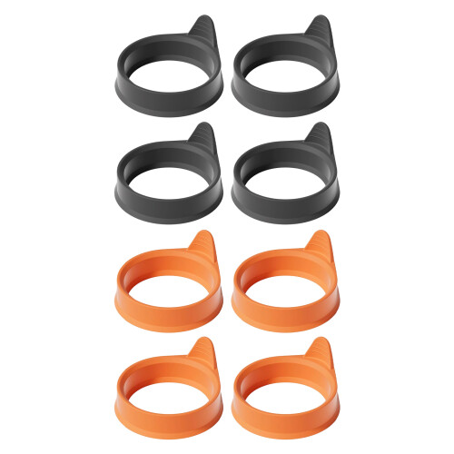 4-teilige runde Silikon-Eierformen, ideal zum-Orange Farbe 2