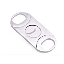 Stainless Steel Cigar Cutter Scissors for Clean Precision Cuts, Compact Pocket Size with Cigar Piercer