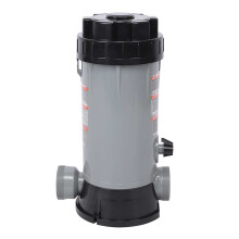 Automatic Pool Chemical Feeder with Skimmer, 2 in 1 Chlorine Dispenser for Pools, Fish Tanks and Hydroponics
