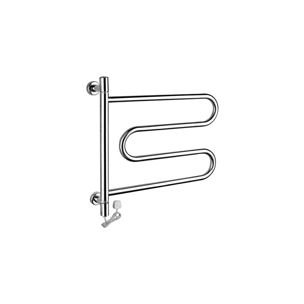 Wall Mounted Electric Towel Warmer, Fast Heating Waterproof Mirror Polished Stainless Steel Rack, Plugin Or Hardwired 9330225636694