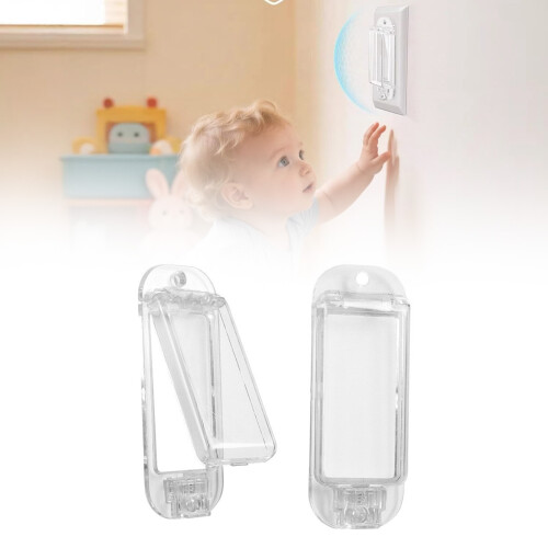Dustproof Wall Switches Protector Plastic Safety Cover For 1