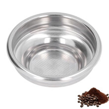 58mm Portafilter Basket, Single Wall 1Cup Espresso Filter Basket, 2 Pack for Bottomless